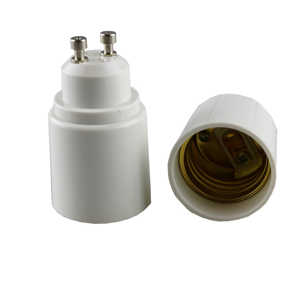 Adaptador para bombilla LED GU10 a E27, soporte para lámpara, enchufe, adaptador de soporte de lámpara, material resistente al calor, 1 Uds.