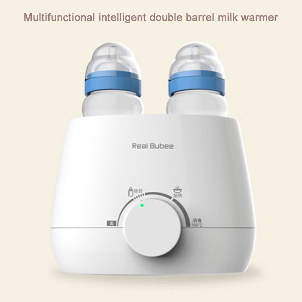 Elektrische Intelligente Thermostaat Bpa-vrij Auto Power Off Dual Baby Fles Rapid Warmer Baby Voedsel Fles Stoomsterilisator