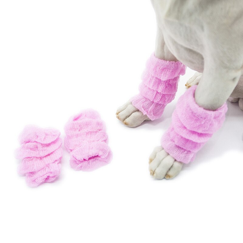 2 Pairs Pet Warm Leg Protector Dog Cat Puppy Cotton Winter Warm Leg Warmer Socks Winter Pet Knee Socks Supplies