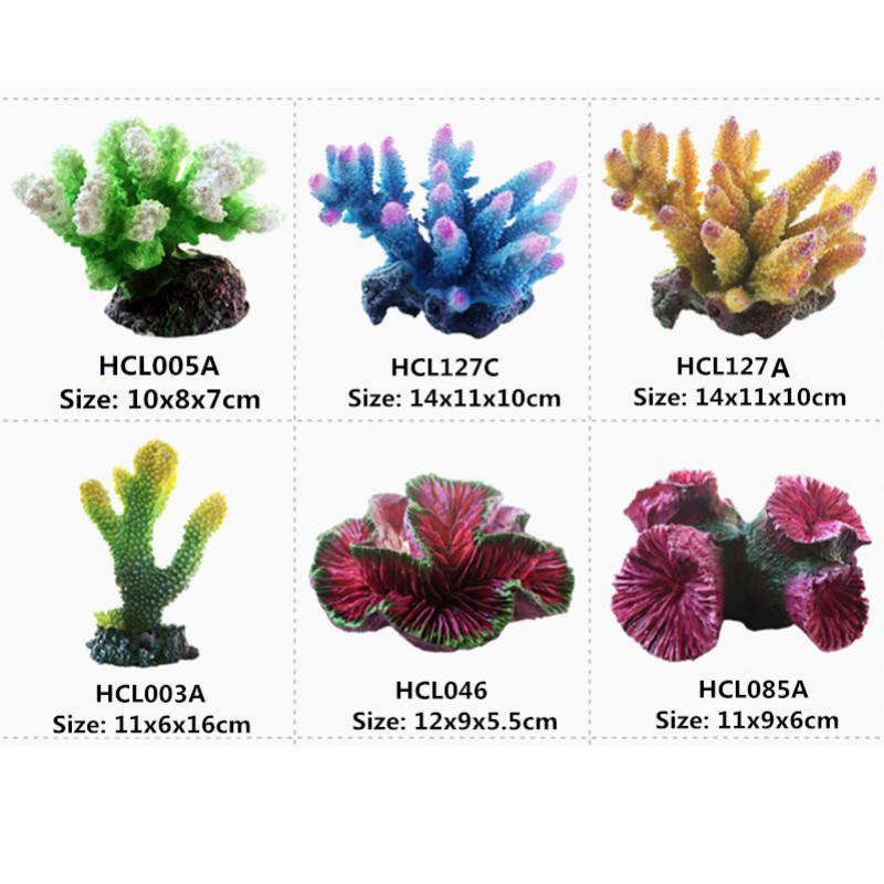 Harts konstgjord korall akvarium dekoration akvarium korallrev prydnad sten korall blomma dekor akvarium bakgrund 15 stilar
