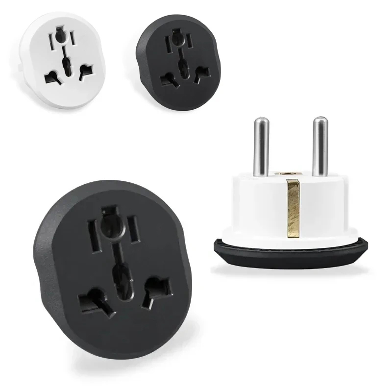 Universal Plug Converter AU US UK CN To EU KR Travel Adapter Home Plug Adapter 16A 250V Wall Electric Socket Outlet