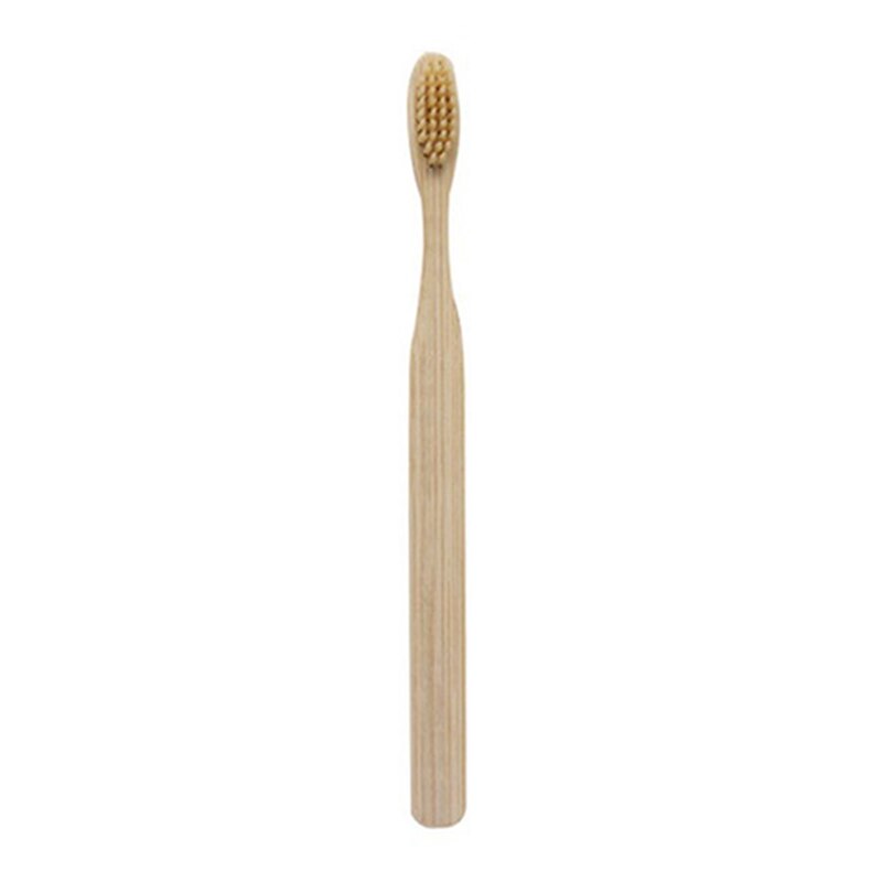20Pcs Milieuvriendelijke Hout Bamboe Tandenborstel Bamboe Fibre Houten Handvat Tandenborstel Whitening, 10Pcs Geel &amp; 10Pcs Transparant