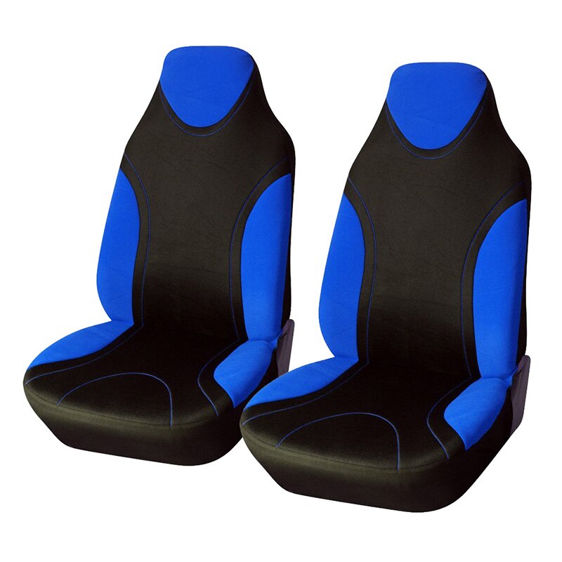 Autoyouth sports stil høj ryg spand bilsædebetræk 2 stk passer til de fleste auto interiør tilbehør sædebetræk 5 farver: Klik på blå omslag
