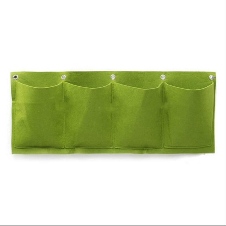 Hængende planteposer lodret væg planter plantning vokseposer hjem have gårdhaver lejligheder altaner terrasser opbevaringsposer indretning: Grøn b