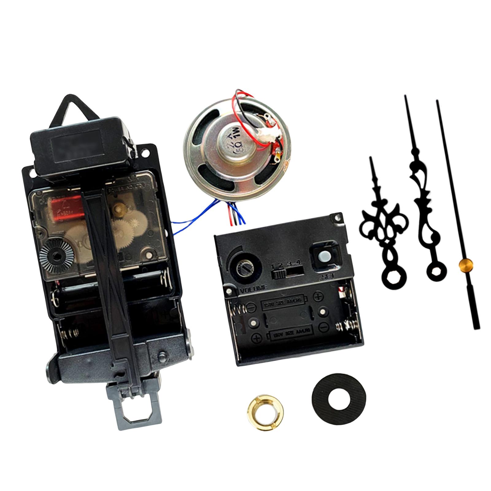 Mecanism de ceas cu pendul cu cutie muzicală, accesorii pentru ceas cu pendul cu corn, mecanism melodic, set de ceasuri pentru îmbunătățirea locuinței diy