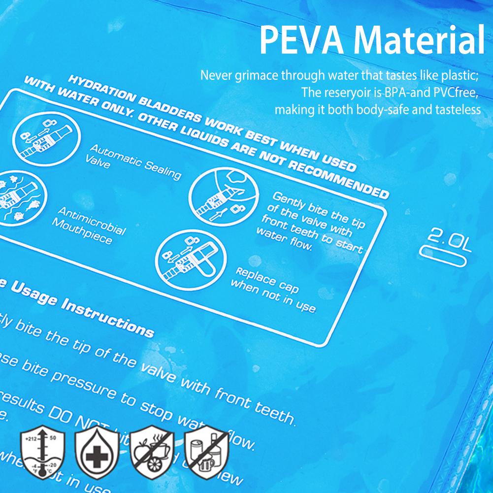 1.5/2/3L Cycling Hydration Backpack Water Bag For Outdoor Running Sports Portable Water Reservoir Pack PE+EVA Safety Equipment