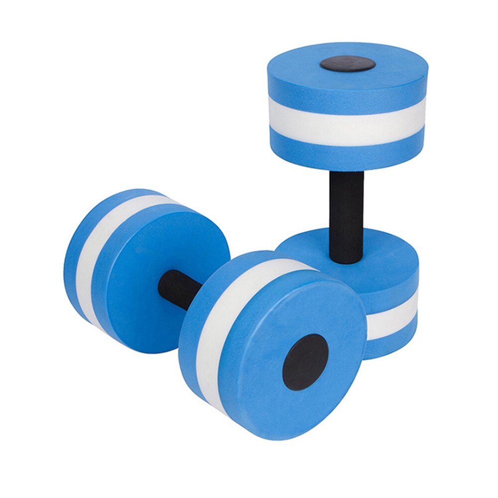 Uds agua de EVA espuma flotante pesa piscina agua aeróbicos automática flotar acuáticos Barbell para agua Yoga Fitness: Blue