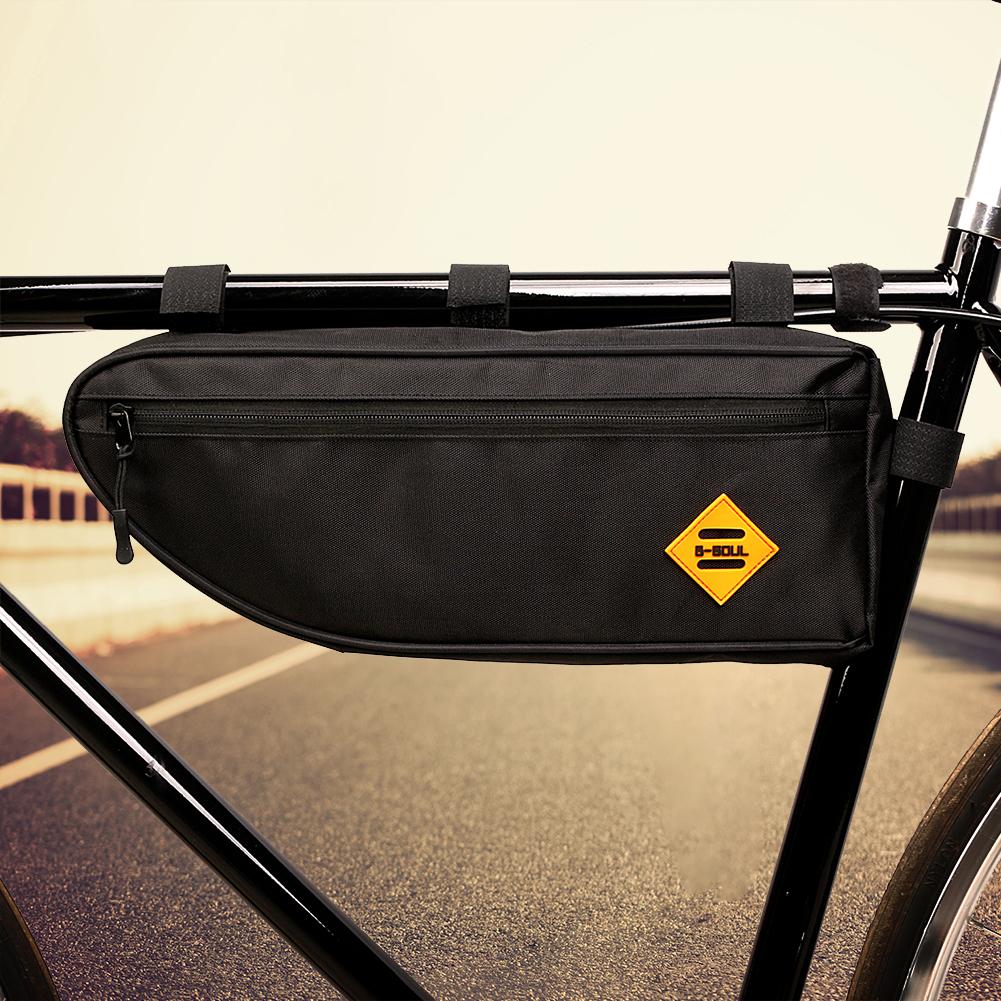B Soul Fiets Driehoek Tas Bike Frame Voor Tube Bag Waterdichte Pouch Grote Capaciteit Polyester Driehoek Zak Outdoor Fietsen Bag