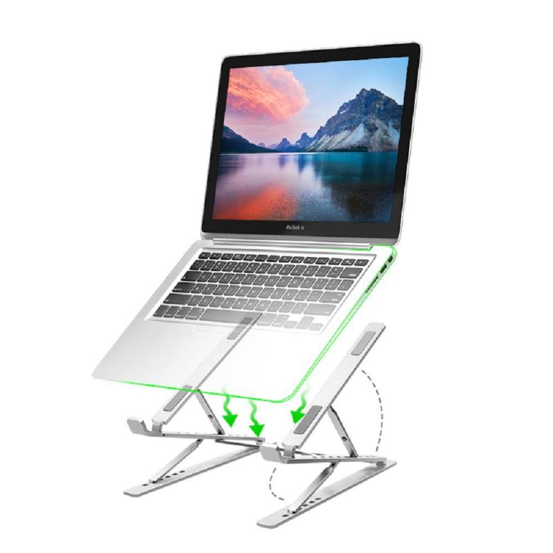 Lightweight Laptop Cooling Stand Aluminum Alloy Vertical Laptop Stand Foldable Tablet Stand Bracket Laptop Holder For MacBook