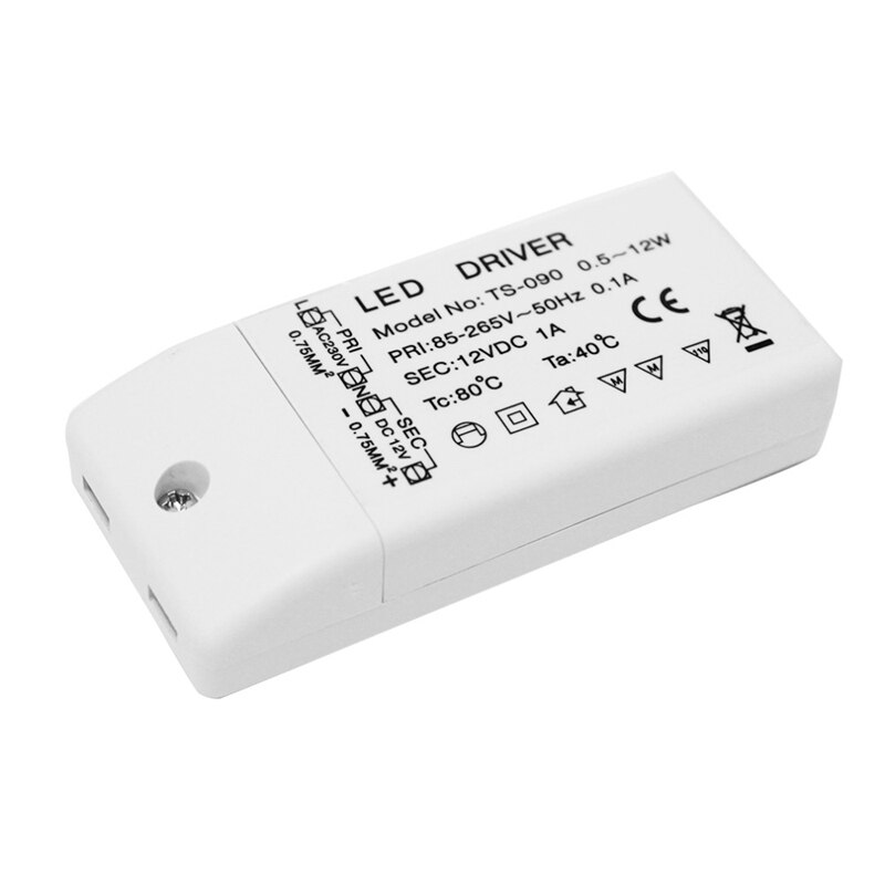 85-265V Naar 12V Led Driver Voeding Ts-090 Duurzaam Transformator Voor Mr16 Mr11 Draagbare power Converter