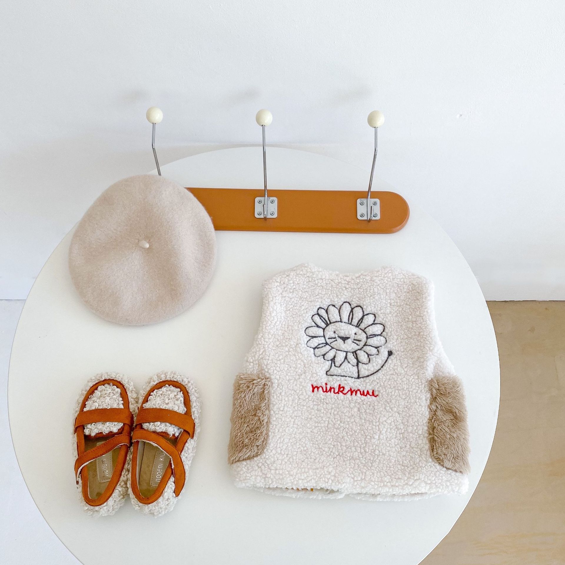 Gilet épais en laine d&#39;agneau pour bébé fille, vêtements d&#39;extérieur pour enfant en bas âge, princesse polaire, pour noël, automne