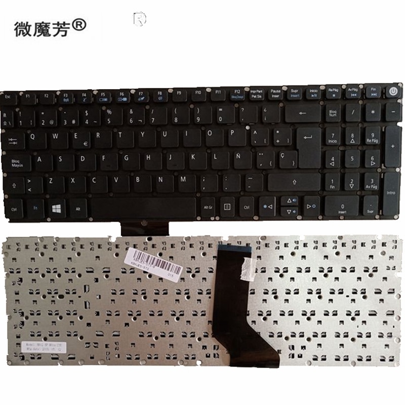 Spaanse Keyboard Voor Acer Aspire E5-532 E5-522 E5-573 E5-574 E5-722 E5-752 E5-772 E5-773 E5-575 V5-591G Sp Toetsenbord