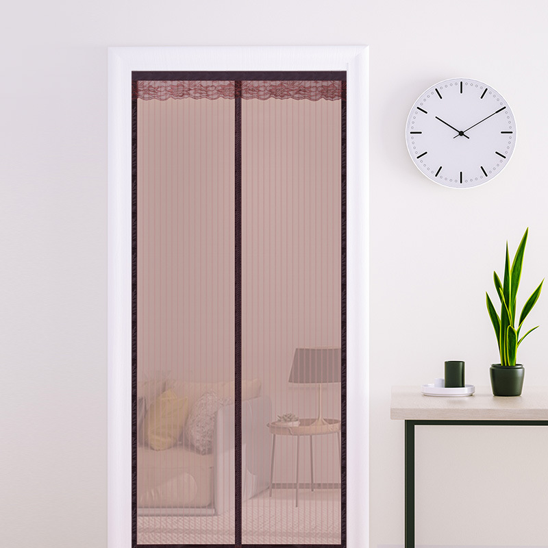 Zanzariera per tenda per porta con schermo magnetico rinforzato senza attrezzi zanzariera per zanzariera per zanzariera zanzariera per porta con chiusura automatica: 3*2.6 / marrone