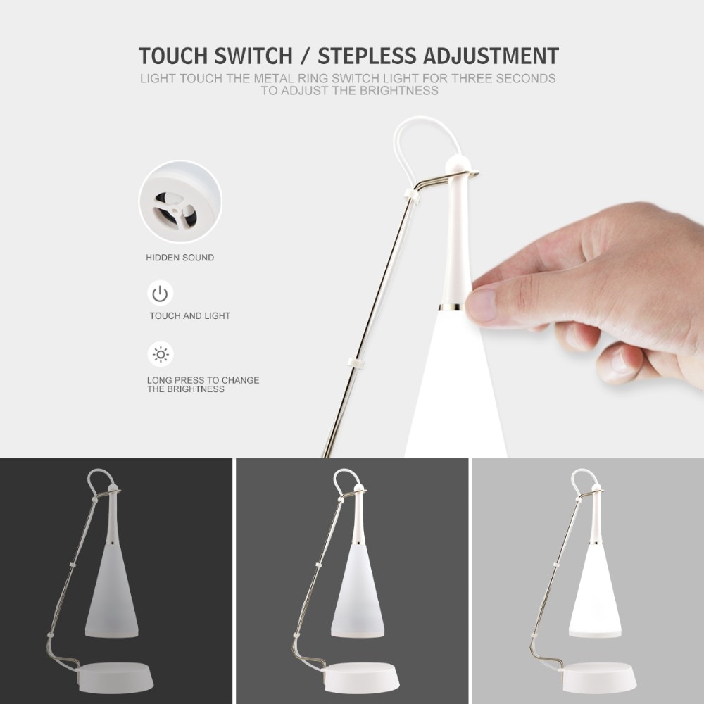 Touch Sensor LED Table lamp Bluetooth Speaker USB Rechargeable Desk lamp led study Reading Book lights for home bedroom lighting