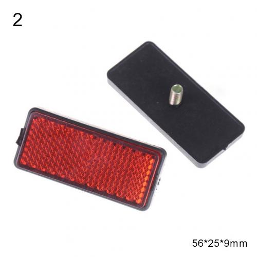 Cinta de advertencia redonda rectangular, calcomanías reflectantes de seguridad para coche, motocicleta, bicicleta, caravana, camión, tornillo de seguridad, 2 uds.: 2