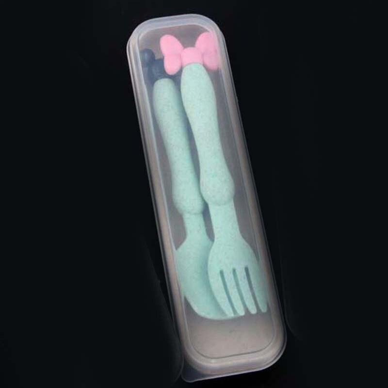 Vaisselle bébé cuillères vaisselle Gadget Boon enfants couverts fourchettes alimentation infantile couverts cuillère pour bébé enfant ustensiles: Green New Box