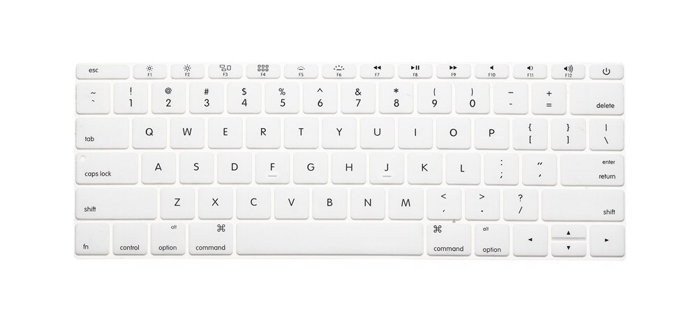 For Apple Macbook Pro 13" Inch Keyboard Skin Cover Protector Us Version A1708 (No Touch Bar) For Mac Book Pro 13.3 1708: white