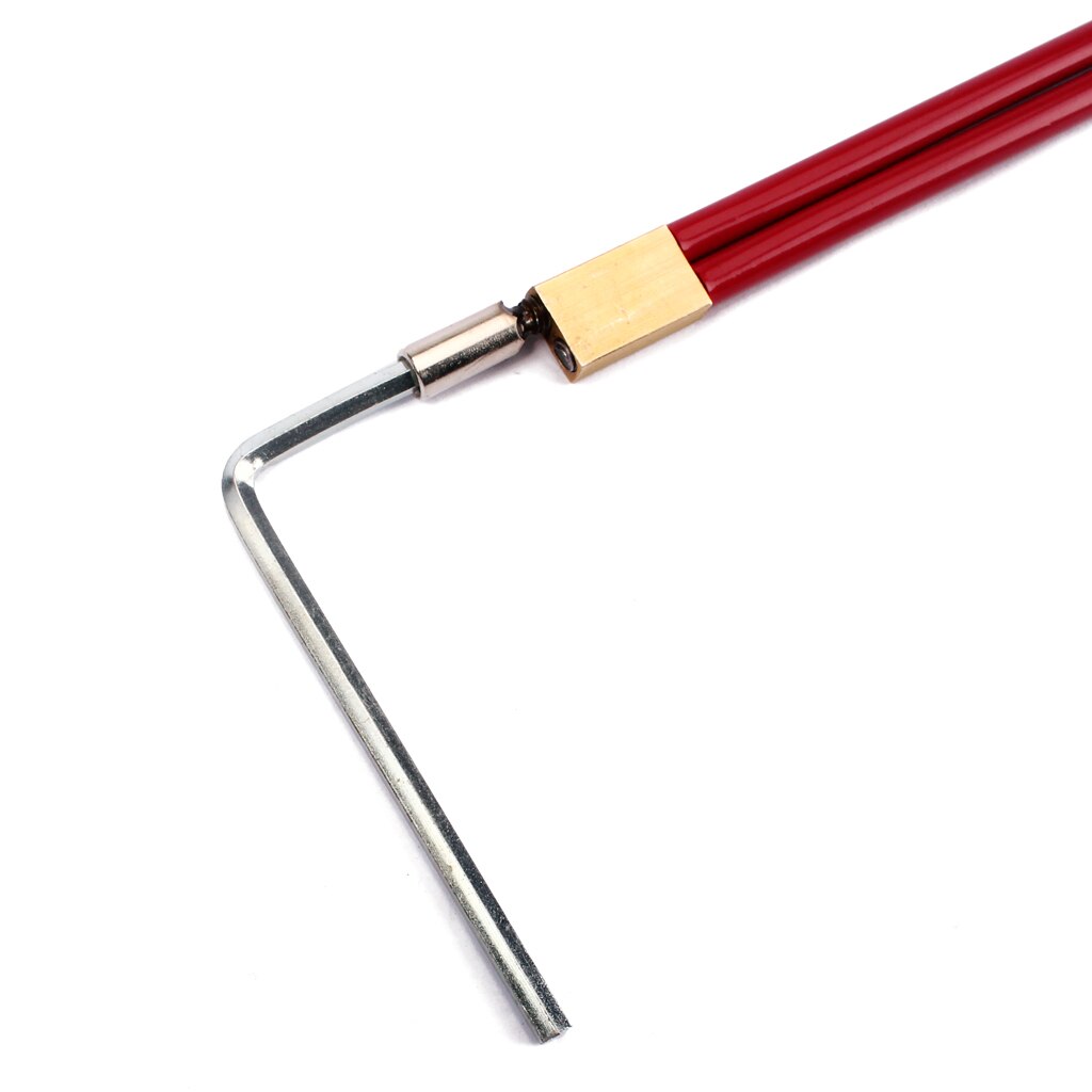Double tige de guitare basse rouge, réglage à 2 voies avec une longueur de 610mm