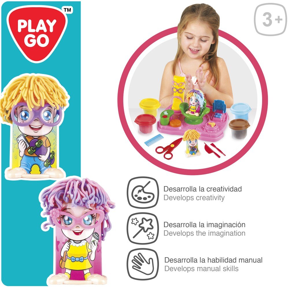 Plastilina para niños juego de plastilina peluquería playgo