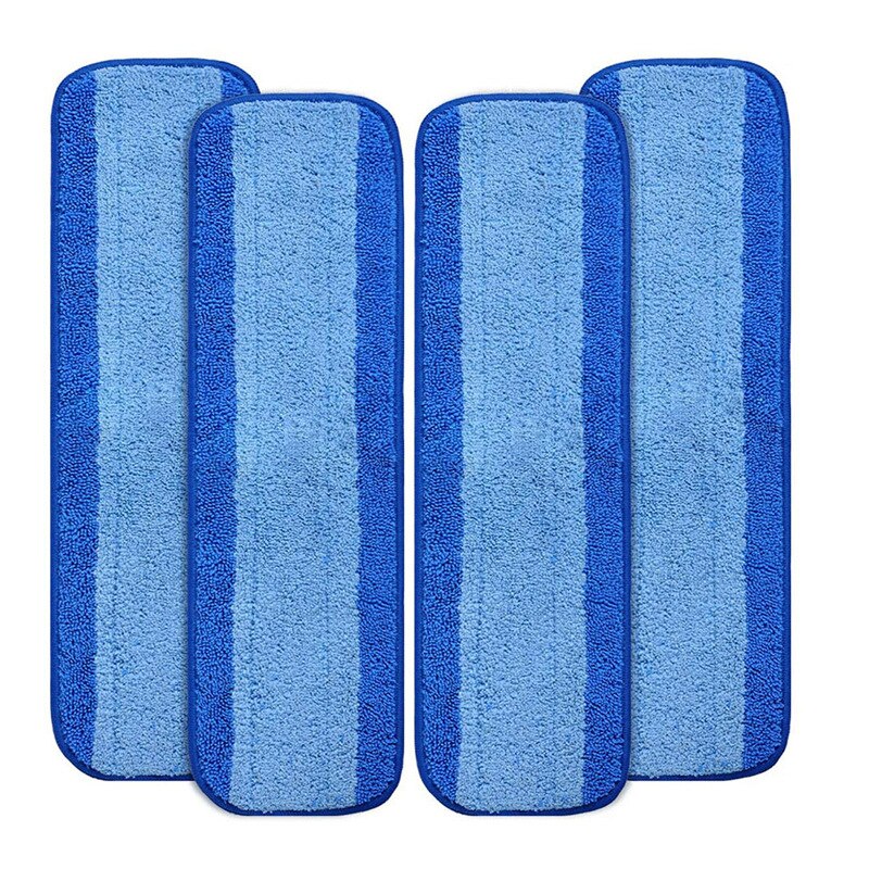 1/2/4 Pcs Microfiber Kniezen Doek Vervanging Heads Voor Bona Vloer Zorg Systeem Nat/Droog Platte Mop Doek cleaning Tools Mop: green