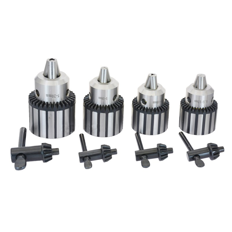 1pcs keys drill chuck B10 B12 B16 B18 0.6-6MM 1-10MM 1.5-13MM 3-16MM collet chuck for CNC drilling machine