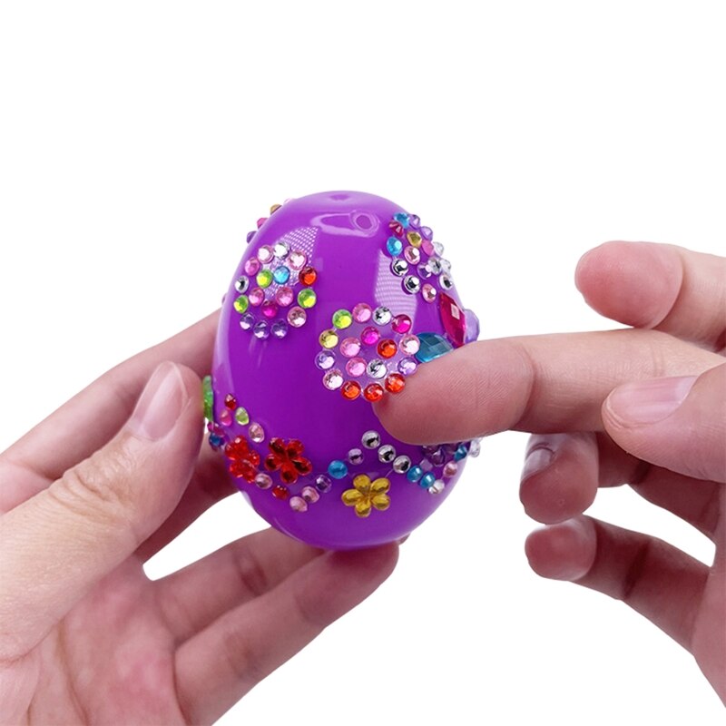 Caccia all&#39;uovo di pasqua Mini giocattolo di pasqua automatico uova pre-riempite Fine ABS forniture per feste cesto di pasqua ripieni vacanze di pasqua