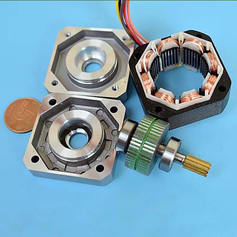 Nema 17 Stepper Motor 42 Motor Ball Bearing 2-phase 6-wire 0.2Nm 31.4mm Nema17 Stepping Motor 1.8° w/ Timing Pulley,3D Printer