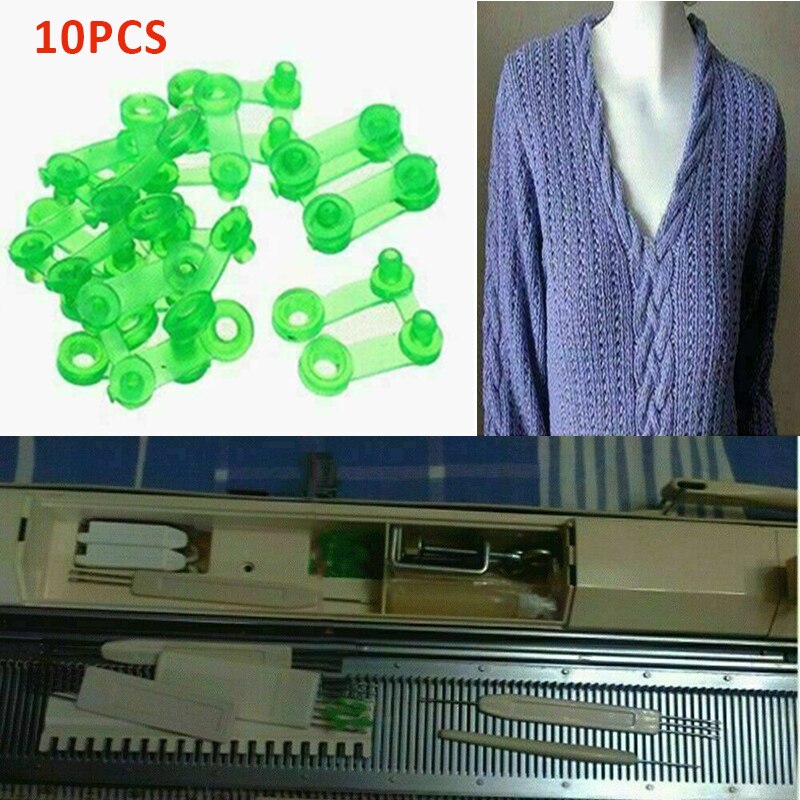 10 stk/ sæt grøn plastik snap clip hulkort til brother strikkemaskine  kh891 kh892 kh893 kh894 kh868 kh860