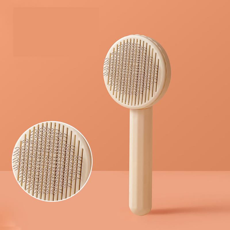 Huisdier Kat Borstel Hond Kam Haar Remover Schraper Huisdier Haar Kam Zelfreinigende Slicker Brush Voor Katten Massages Kam Schoonheid producten: white