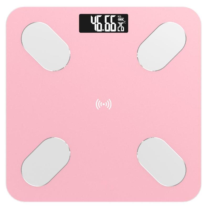 0,1 kg-180 básculas de baño en kg báscula de grasa corporal LCD Digital voz inteligente Bluetooth APP básculas electrónicas Analizador de composición corporal