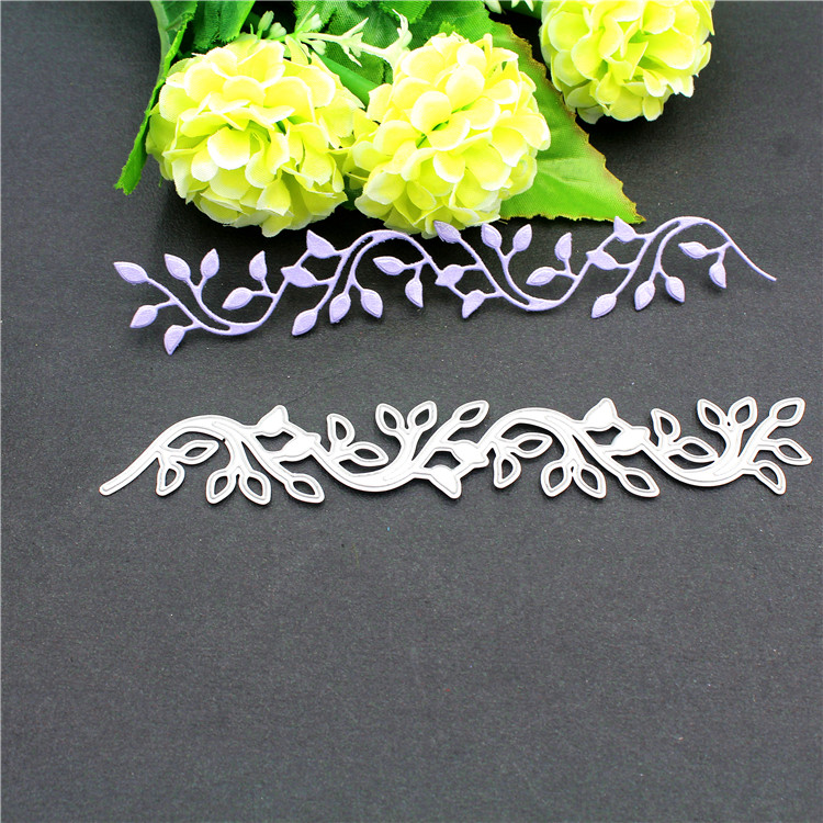 Kant Bladeren Decor Metalen Stansmessen Stencil Scrapbooking Embossing Album Stempel Papieren Kaart DIY Embossing Stencils