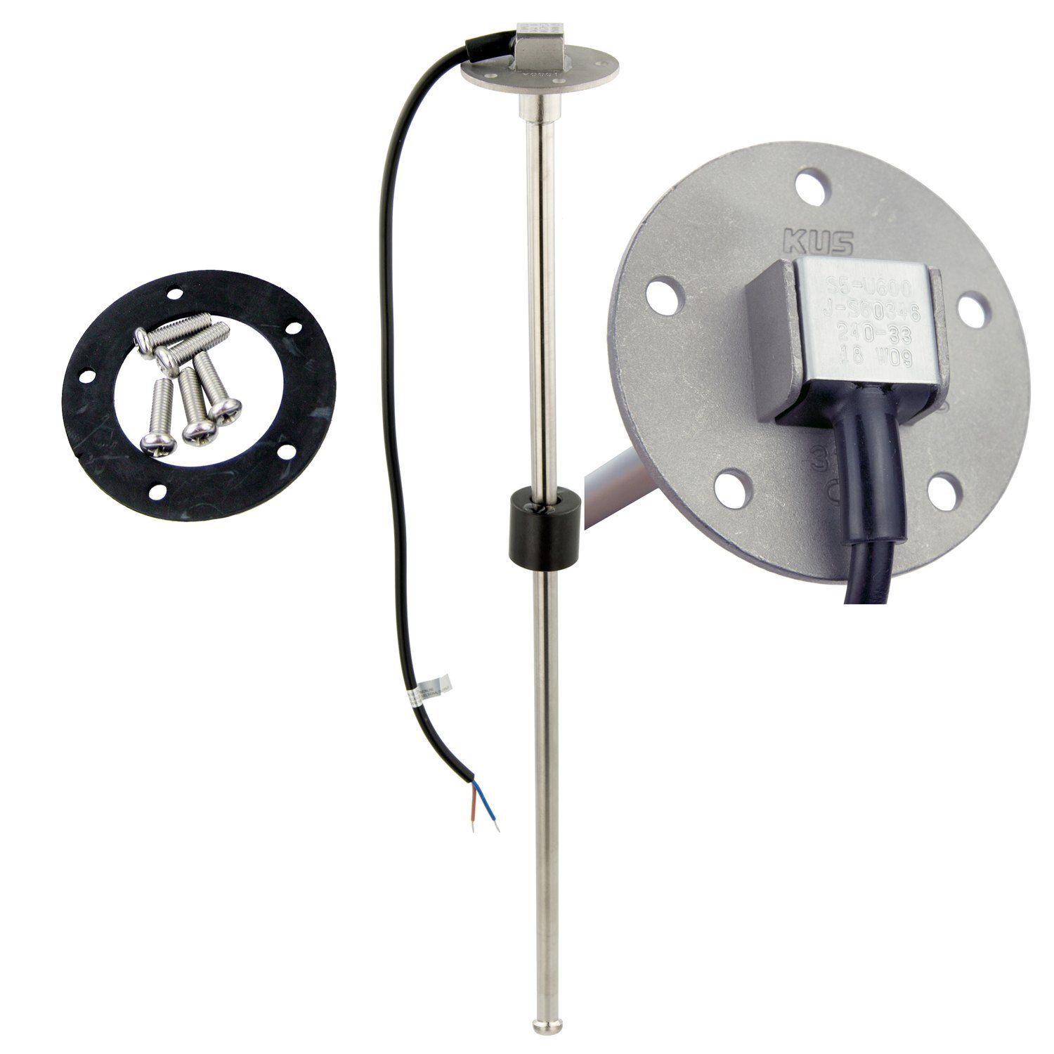 Boat Fuel Level Sensor Marine RV Water Level Gauge Sending Unit Fuel Tank Level Indecator 240-33 ohms