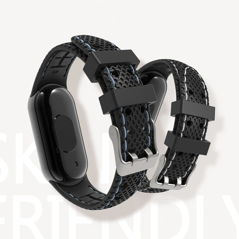 Siliconen band voor Mi Band 8 9-armband Rubberen horlogeband Vervanging Smartwatch Pols Correa voor Xiaomi Mi Band 8-band