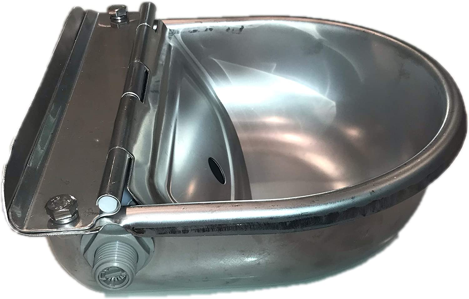 Tigela para beber gado, economia de água, bola flutuante automática, aço inoxidável 304, bebedor de gado, calha de água para fazenda de gado