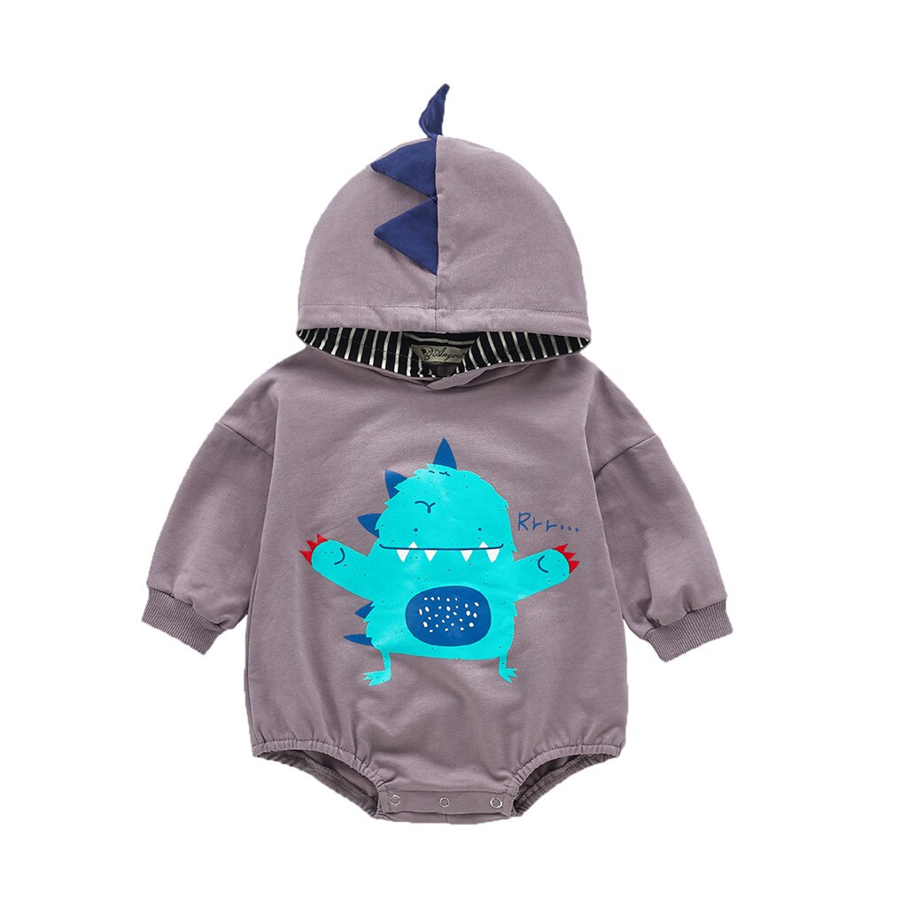 Vestiti del bambino Della Ragazza Vestiti Del Bambino Appena Nato Del Bambino Delle Ragazze Dei Ragazzi di Inverno Delle Ragazze Caldo Del Pagliaccetto Del Fumetto Con Cappuccio Della Tuta Abiti Ropa niña: Purple / 12-18M