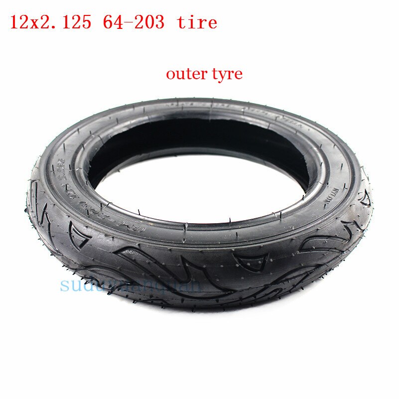 12 x 2.125 64-203 dekk 12 "sykkel sykkel scooter barnevogn dekk indre slanger 12 x 2.125 12 x 1.75 dekk 12 1/2 x 2 1/4 hjul dekk: Ytre dekk