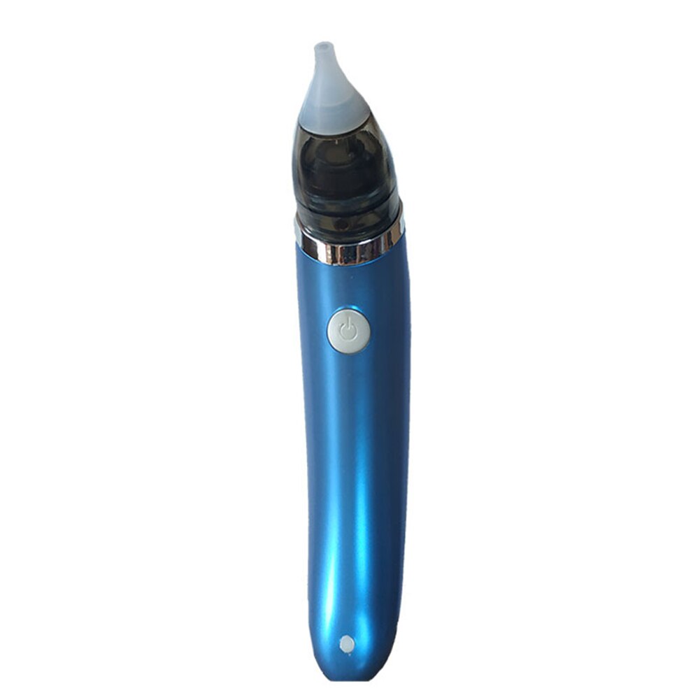 Baby Electric Nasal Aspirator Safe Hygienic Nose Aspirator 5 Speed Adjustable USB Charging Baby Nose Cleaner: Dark Blue