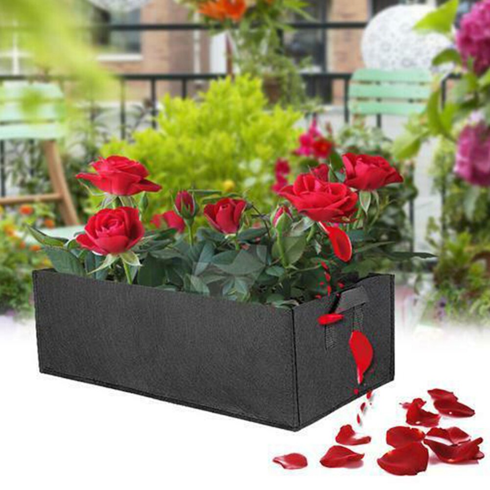 Accessory Root Control Gallon Tree Vegetable Planter Handle Rectangle Seedling Grow Bag Outdoor Garden Bed Flower Strawberry