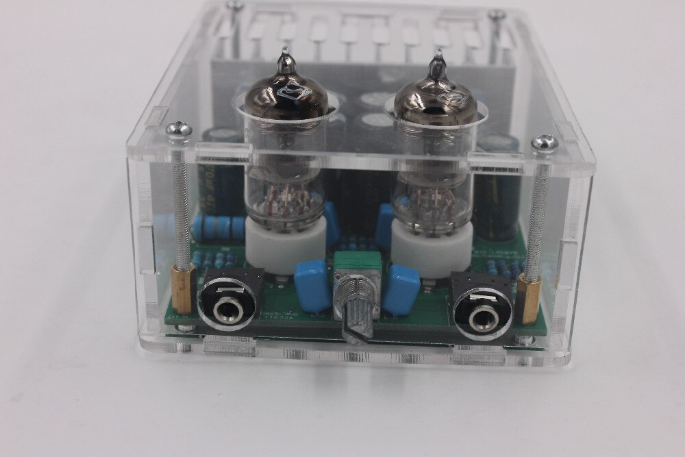 Diy Kits Hifi 6J1 Buizenversterker Hoofdtelefoon Versterkers LM1875T Eindversterker 30W Met Case