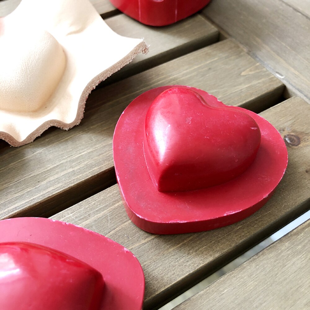 1PC DIY Leather Mould Leather Shaping Mold Love Shape Leather Dies Leather Product Supplies (40mm)