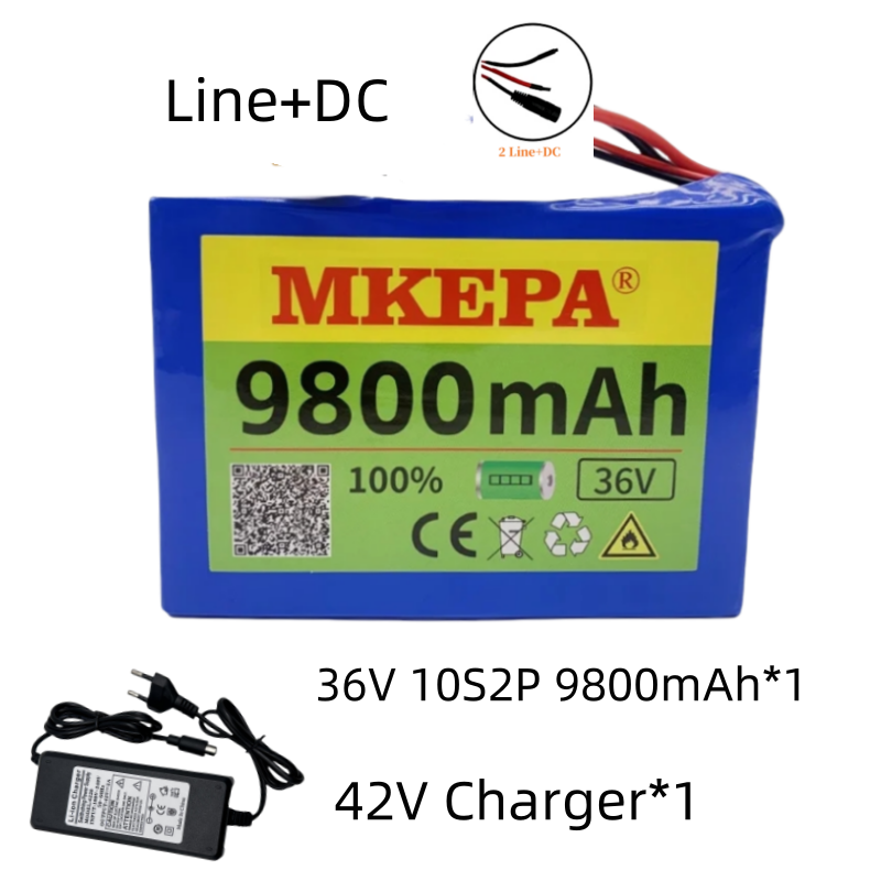 10S2P 36V 9800mAh 36v Electric Scooter Battery Lithium Electric Scooter 500W Electric Scooter Battery 36v 10s2p Battery: Clear