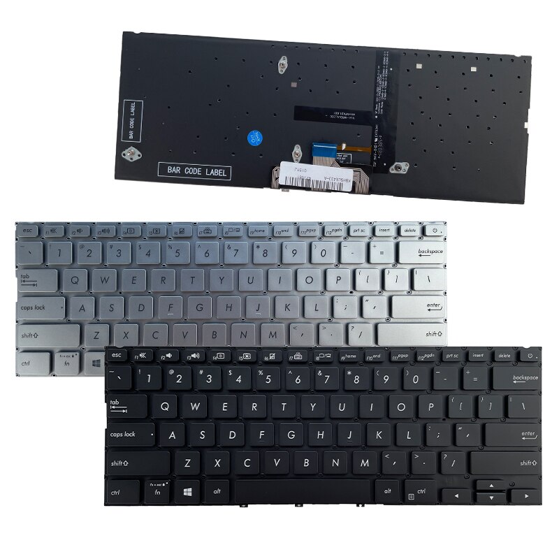 US Backlit Laptop keyboard for ASUS Zenbook 14 UX433 UX433F UX433FA UX433FN UX433FL UX434 U4300F English