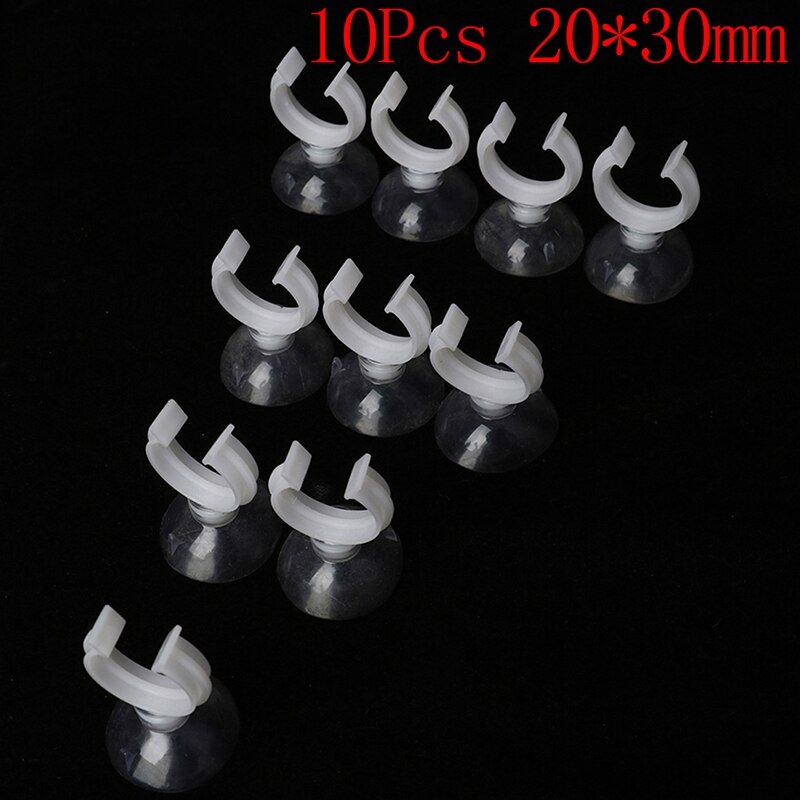 10Pcs Useful Aquarium Fish Tank Suction Cup Sucker Holders For Air Line Tube Hose Pump: 20X30mm