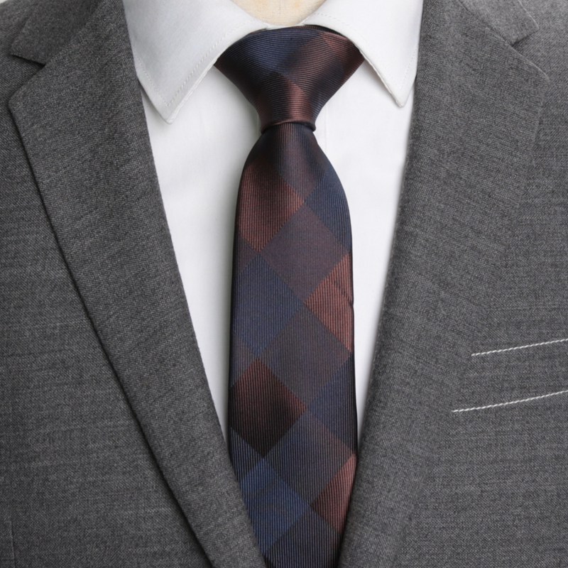 Herre slips slankt slips stribe 6cm slips til mænd business bryllup jacquard butterfly mandlig kjole skjorte gravata: Yj -10-g1