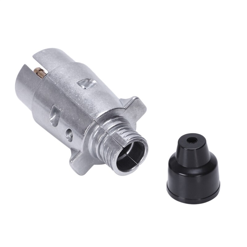 2 stk 7-- polet anhængerstik kraftigt rundt ben 7-- polet ledningsstik 12v anhængertræk trækkende campingvogn truck stik n type anhænger ende &