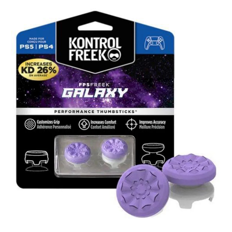 Freek galaxy fps para playstation ps4 bastão analógico de alta ascensão ps5 joystick controlador desempenho comando vara jogo tampa de silicone: LIGHT BLUE