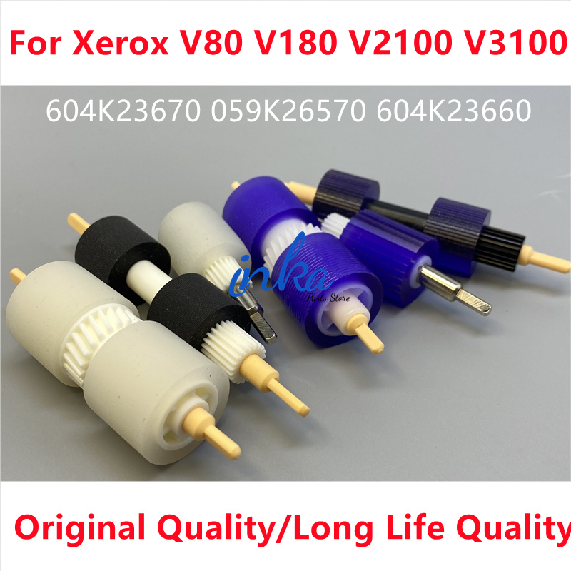 Kit de rodillos de separación de alimentación para Xerox Versant 80, 180, 2100, V80, V180, V2100, V3100, 059K26570, 604K23670, 604K23660, 2 juegos