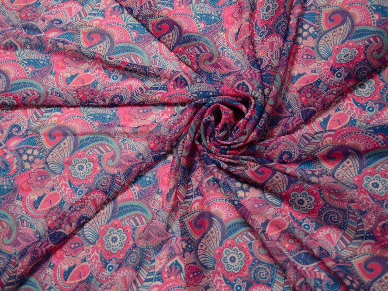 Afrikaanse Digitale bloem patroon gedrukt Chiffon stof party chiffon stof 5 yards per lot CHF-002