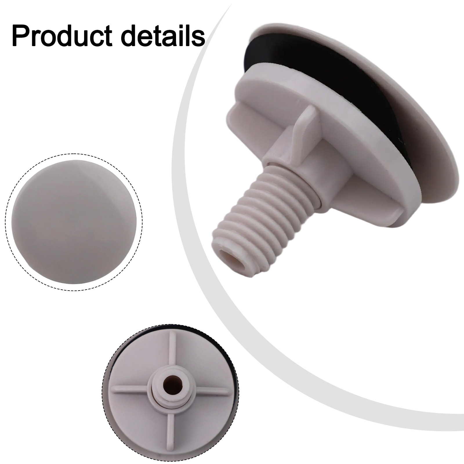 Chrom Wasserhahn Loch Stopper Abdeckung Blindstopfen Küche Waschbecken Becken Dichtung Abdeckung ABS Kunststoff 49mm Für 16-35mm Überlauf Löcher