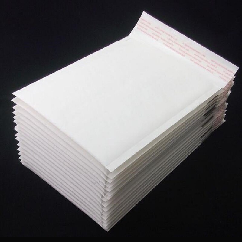 50 teile/los 10 Größe Kleine Größe Weiß Kraft Papier Luft blasiert Umschlag Tasche blasiert Werbungen Aufgefüllte Umschläge 9x1 1cm/11x1 3cm/14x16cm